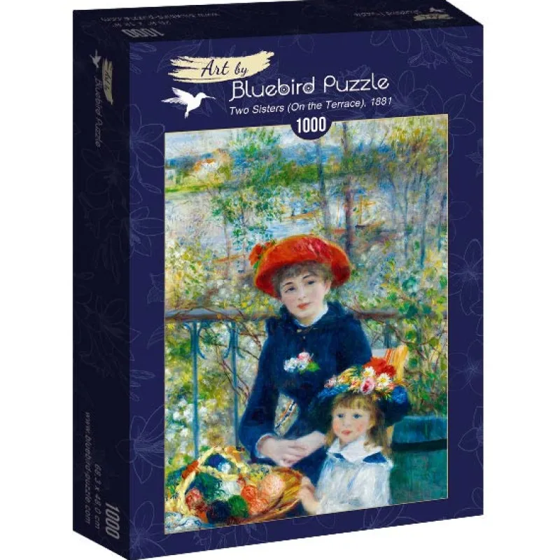 Art by Bluebird Bluebird Puzzle - Renoir - Two Sisters (On the Terrace), 1881 - 1000 Piece Jigsaw Puzzle Best