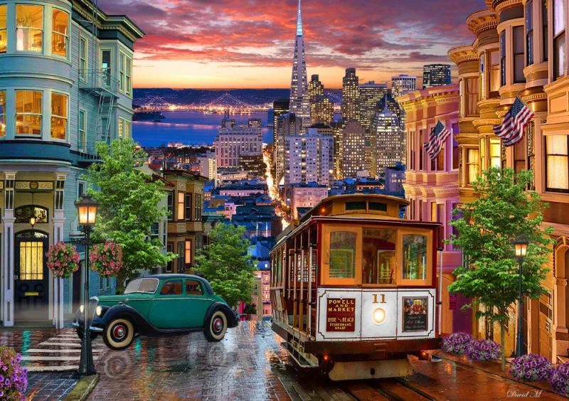 Bluebird Puzzle - San Francisco Trolley - 1000 Piece Jigsaw Puzzle Discount