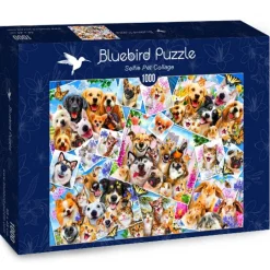 Bluebird Puzzle - Selfie Pet Collage - 1000 Piece Jigsaw Puzzle Online
