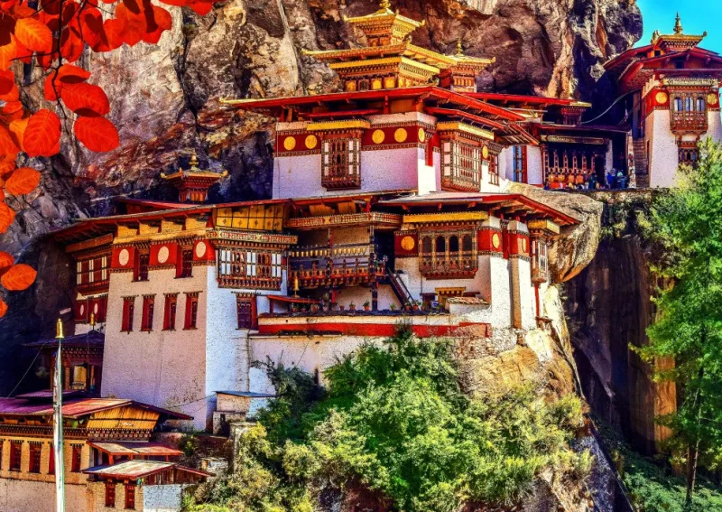 Bluebird Puzzle - Taktsang, Bhutan - 500 Piece Jigsaw Puzzle Clearance
