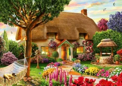 Bluebird Puzzle - Thatched Cottage - 1000 piece jigsaw puzzle Discount