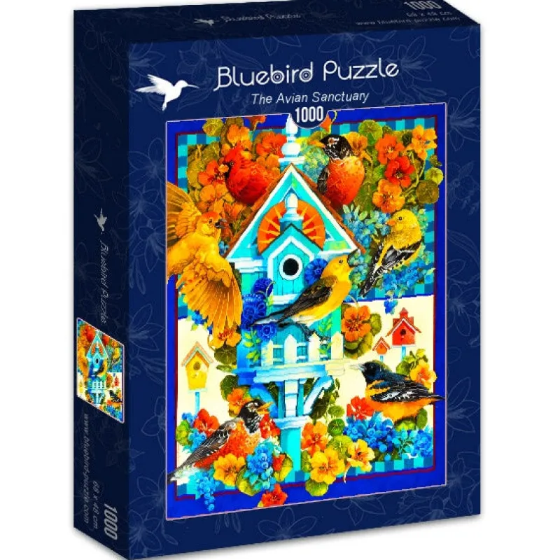 Bluebird Puzzle - The Avian Sanctuary - 1000 Piece Jigsaw Puzzle Fashion