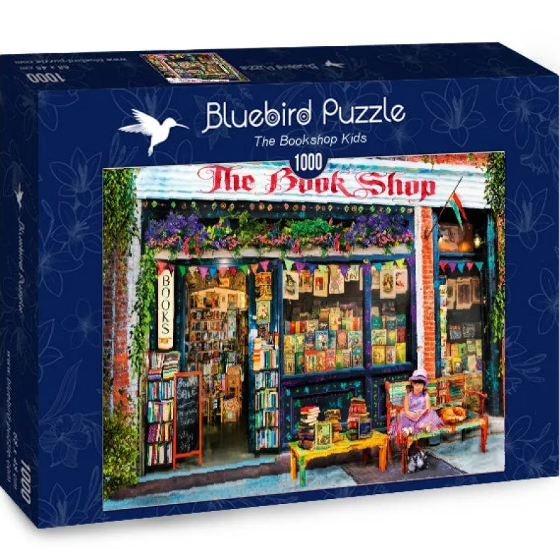 Bluebird Puzzle - The Bookshop Kids - 1000 piece jigsaw puzzle Hot