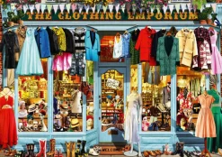Bluebird Puzzle - The Clothing Emporium - 1000 piece jigsaw puzzle Outlet