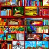 Bluebird Puzzle - The Library The Travel Section - 1000 Piece Jigsaw Puzzle Discount