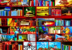 Bluebird Puzzle - The Library The Travel Section - 1000 Piece Jigsaw Puzzle Clearance