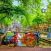 Bluebird Puzzle - The Red Bike in Amsterdam - 1000 Piece Jigsaw Puzzle Hot