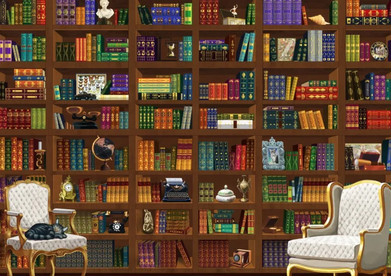 Bluebird Puzzle - The Vintage Library - 6000 Piece Jigsaw Puzzle Fashion