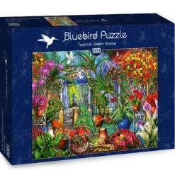 Bluebird Puzzle - Tropical Green House - 1000 Piece Puzzle Online