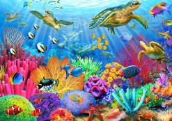 Bluebird Puzzle - Turtle Coral Reef - 1000 Piece Jigsaw Puzzle Discount