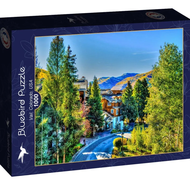 Bluebird Puzzle - Vail, Colorado, USA - 1000 Piece Jigsaw Puzzle Hot