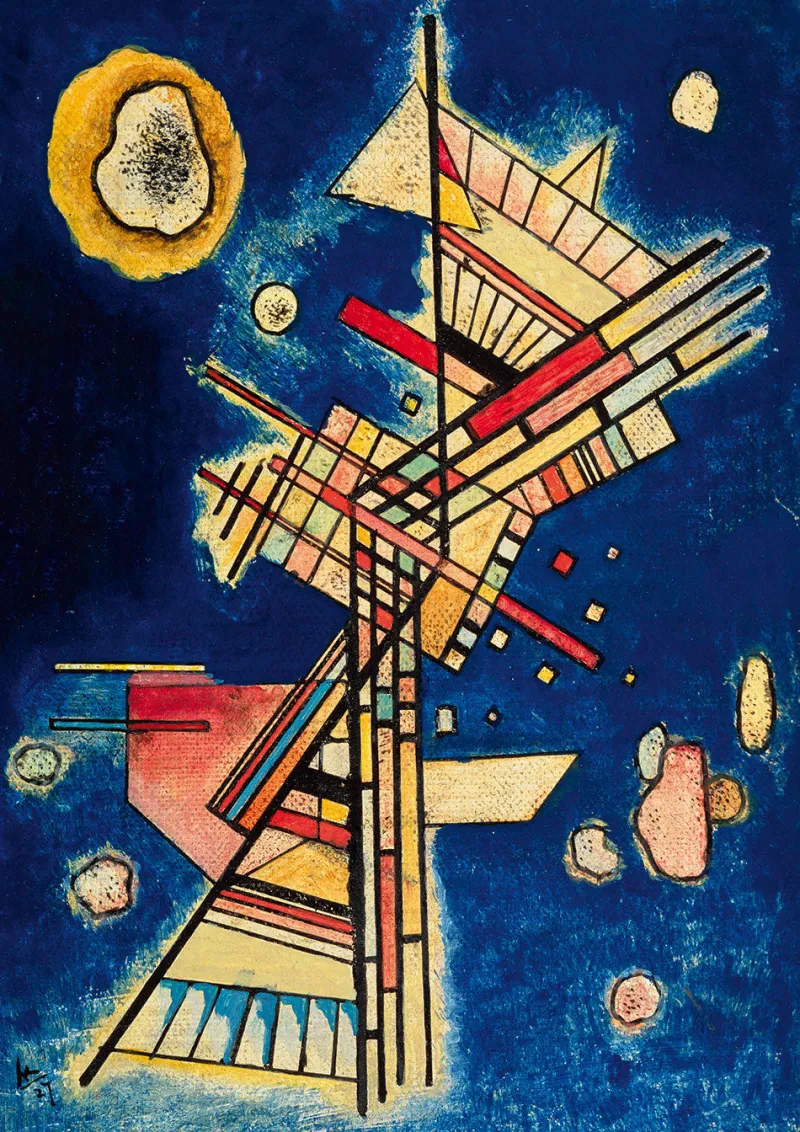 Art by Bluebird Bluebird Puzzle - Vassily Kandinsky - Dunkle Kühle (Fraîcheur sombre), 1927 - 1000 Piece Jigsaw Puzzles Discount
