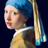 Art by Bluebird Bluebird Puzzle - Vermeer- Girl with a Pearl Earring, 1665 - 1000 Piece Jigsaw Puzzle Clearance