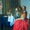 Art by Bluebird Bluebird Puzzle - Vermeer- The Girl with the Wine Glass, 1659 - 1000 Piece Jigsaw Puzzle Hot