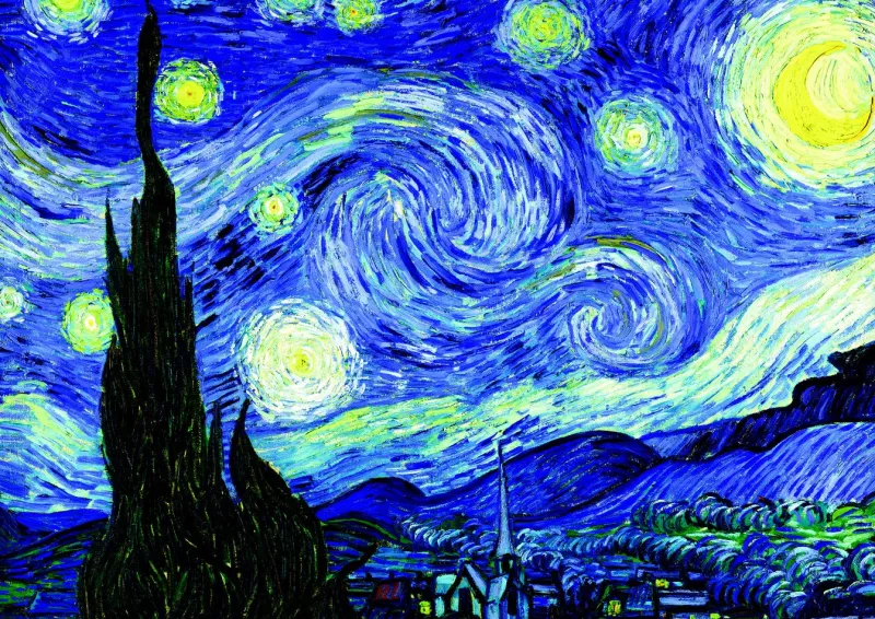 Bluebird Puzzle - Vincent Van Gogh - The Starry Night, 1889 - 1000 Piece Jigsaw Puzzle Clearance