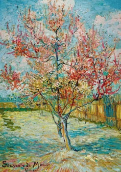 Art by Bluebird Bluebird Puzzle - Vincent Van Gogh - Pink Peach Trees (Souvenir de Mauve), 1888 - 1000 Piece Jigsaw Puzzle Online