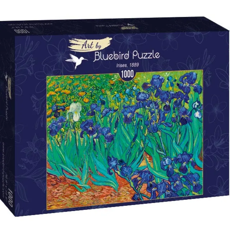 Art by Bluebird Bluebird Puzzle - Vincent Van Gogh - Irises, 1889 - 1000 Piece Jigsaw Puzzle Outlet