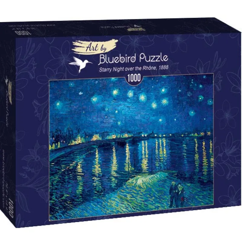 Art by Bluebird Bluebird Puzzle - Vincent Van Gogh - Starry Night over the Rhône, 1888 - 1000 Piece Jigsaw Puzzle Fashion