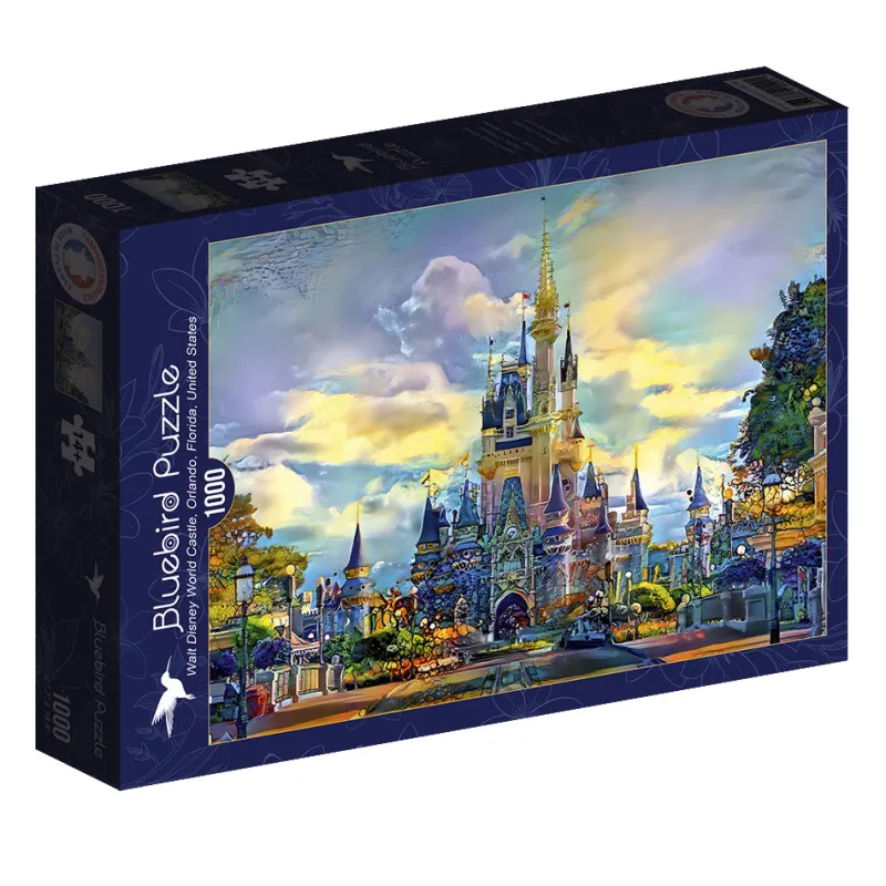 Bluebird Puzzle - Walt Disney World Castle, Orlando, Floride, USA - 1000 Piece Jigsaw Puzzle Fashion