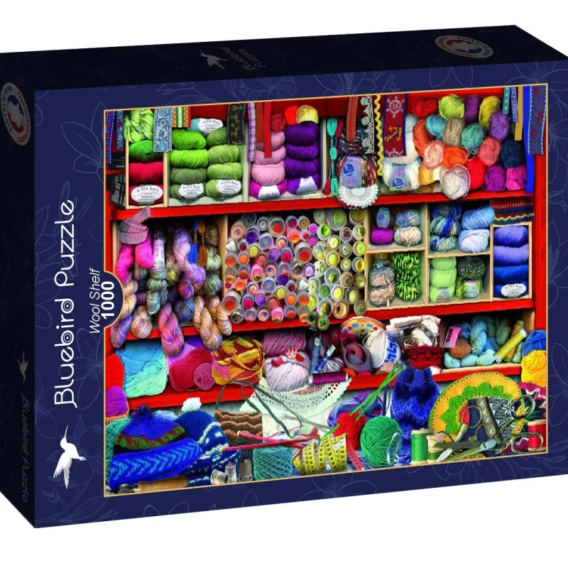 Bluebird Puzzle - Wool Shelf - 1000 Piece Jigsaw Puzzle Discount