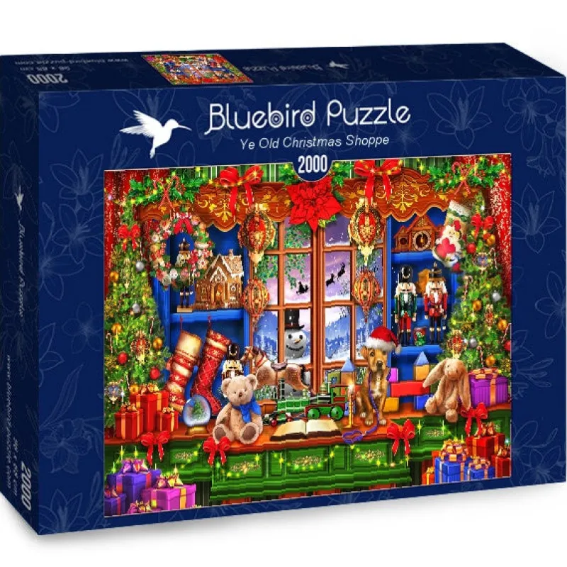 Bluebird Puzzle - Ye Old Christmas Shoppe - 2000 Piece Jigsaw Puzzle New