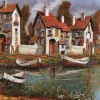 Art Puzzle Case a Cerchio, Italy 1000 piece jigsaw puzzle New