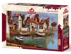 Art Puzzle Case a Cerchio, Italy 1000 piece jigsaw puzzle New