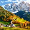 Castorland - Church of St. Magdalena, Dolomites - 2000 Piece Jigsaw Puzzle Fashion