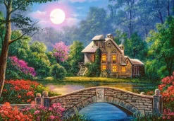 Castorland - Cottage in The Moon Garden - 1000 Piece Jigsaw Puzzle Best