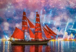 Castorland - Red Frigate - 1000 Piece Jigsaw Puzzle New