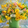 Castorland - Spring Flowers in Green Vase - 1000 Piece Jigsaw Puzzle Sale