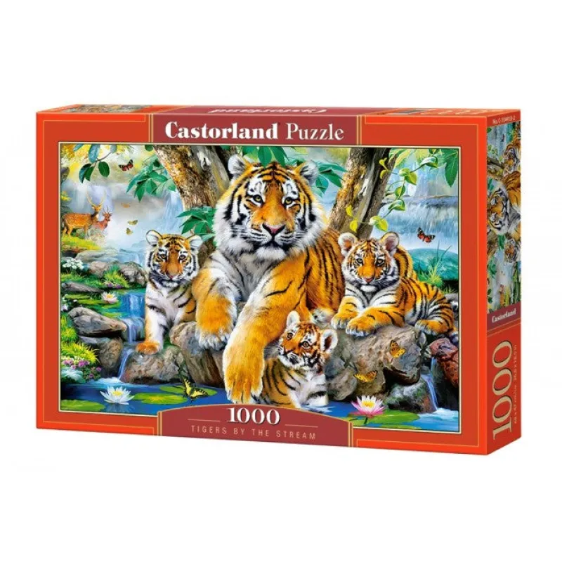 Castorland - Tigers by the Stream - 1000 Piece Jigsaw Puzzle Fashion