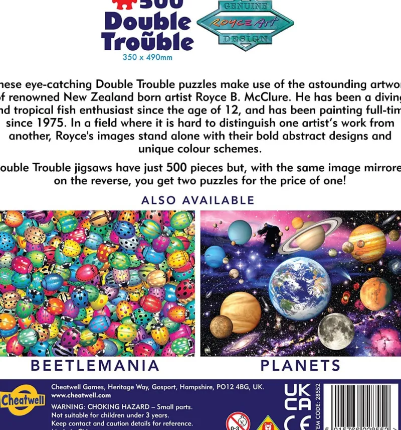 Cheatwell Games - Double Trouble Dolphins - 500 Piece Double Sided Jigsaw Puzzle Hot