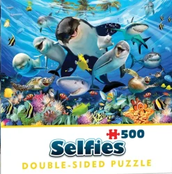 Cheatwell Games - Ocean Selfie - 500 Piece Double Sided Jigsaw Puzzle Outlet