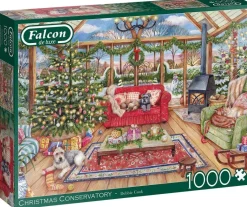 Falcon de luxe Christmas Conservatory - 1000 Piece Jigsaw Puzzle Outlet