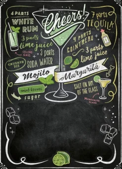 Clementoni - Blackboard Puzzle - Cheers - 1000 Piece Jigsaw Puzzle New