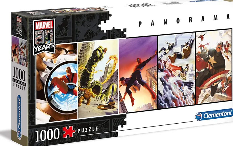 Clementoni - Marvel 80 Years - 1000 Piece Panorama Jigsaw Puzzle Clearance