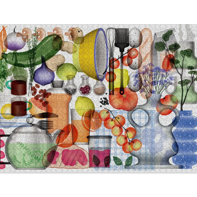 Cloudberries - Kitchen - 1000 Piece Random Cut Jigsaw Puzzle Online