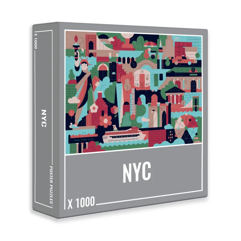 Cloudberries - New York City - 1000 Piece Jigsaw Puzzle New