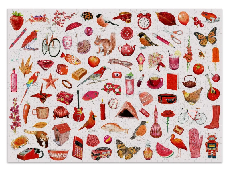 Cloudberries - Red - 1000 Piece Jigsaw Puzzle Hot