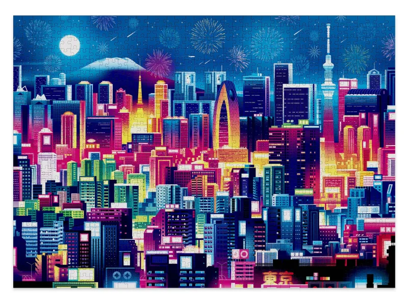 Cloudberries - Tokyo - 1000 Piece Jigsaw Puzzle Clearance