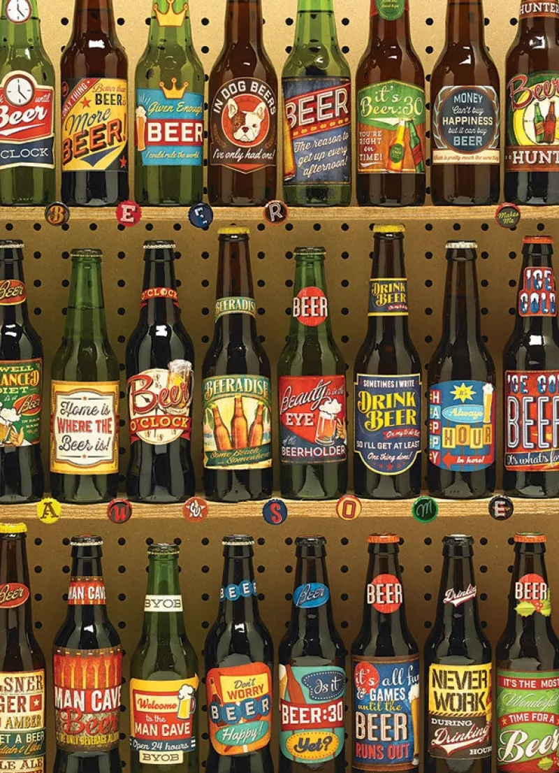 Cobble Hill - Beer Collection - 1000 Piece Jigsaw Puzzle Clearance