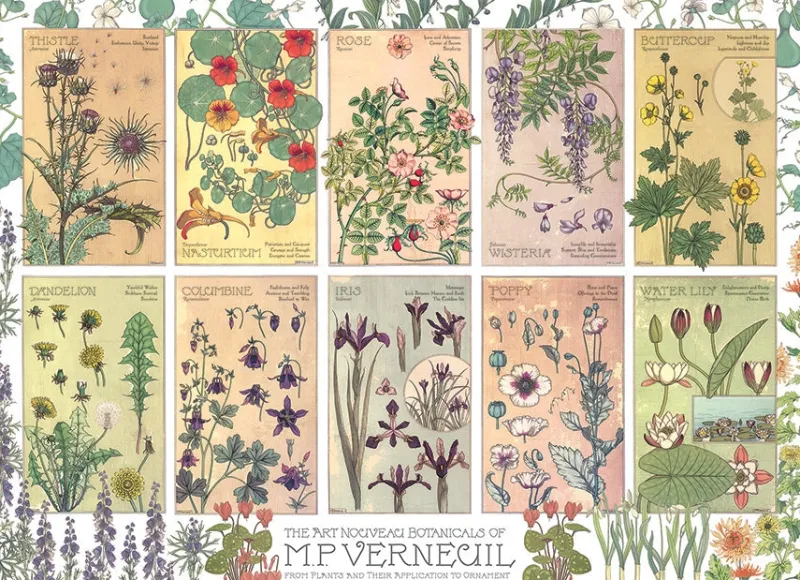 Cobble Hill - Botanicals by Verneuil - 1000 Piece Jigsaw Puzzle Hot