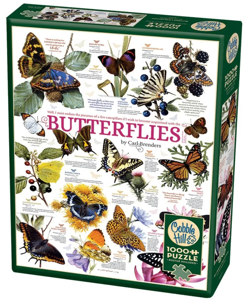 Cobble Hill - Butterfly Collection - 1000 Piece Jigsaw Puzzle Clearance