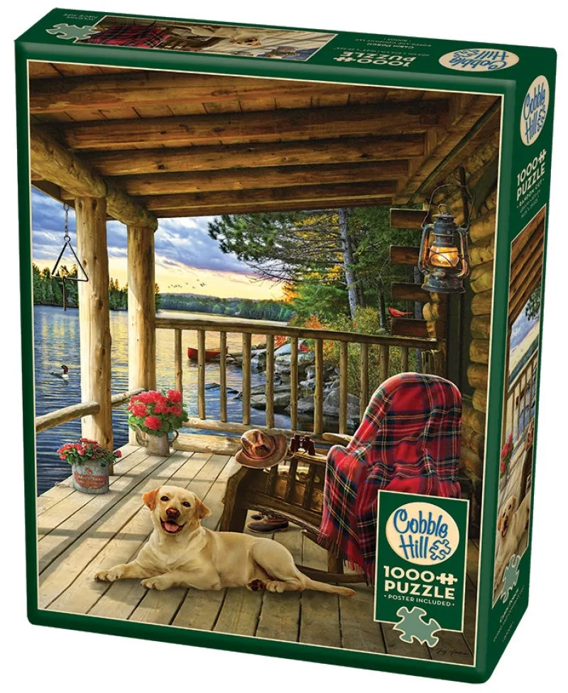Cobble Hill - Cabin Porch - 1000 Piece Jigsaw Puzzle Best