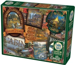 Cobble Hill - Cabin Signs - 1000 Piece Jigsaw Puzzle Sale