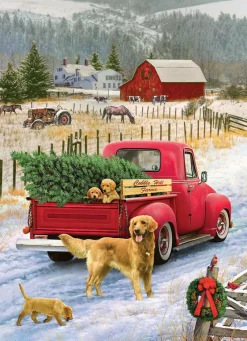 Cobble Hill - Christmas on the Farm - 1000 Piece Jigsaw Puzzle Clearance