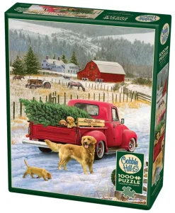 Cobble Hill - Christmas on the Farm - 1000 Piece Jigsaw Puzzle Clearance