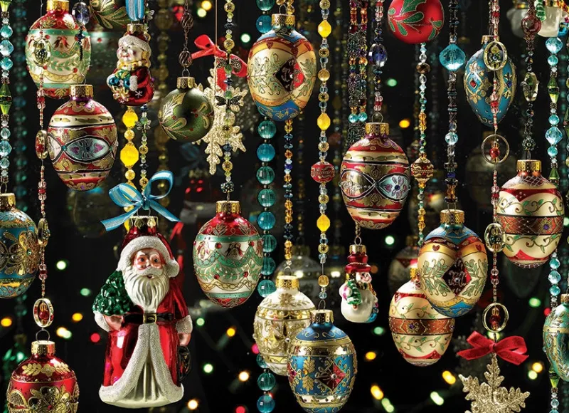 Cobble Hill - Christmas Ornaments - 1000 Piece Jigsaw Puzzle Fashion