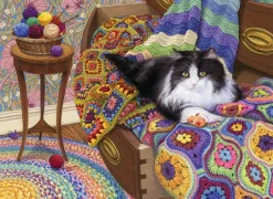 Cobble Hill - Comfy Cat - 1000 Piece Jigsaw Puzzle New